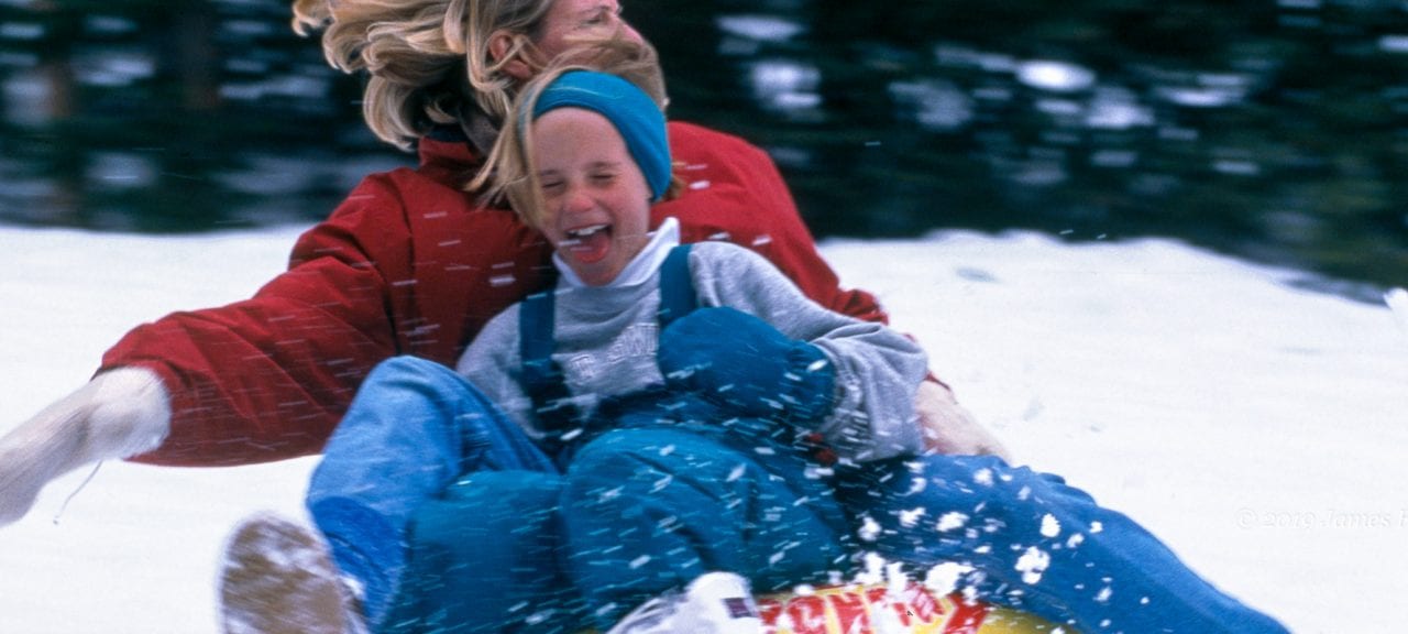 Sledding Tubing at Hidden Valley in RMNP Estes Park