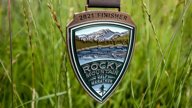 Rocky Mountain Half Marathon participant medal
